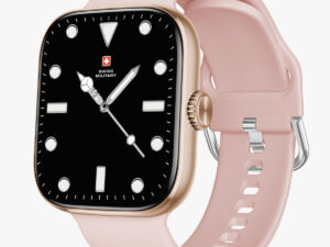 Swiss Military Smart Watch Alps 4 Pink Silicone Strap