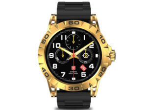 Swiss Military Smart Watch Silicone Strap DOM 2 Yellow Gold