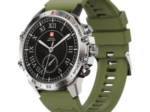 Swiss Military Smart Watch With Silicone Strap DOM 5 Green