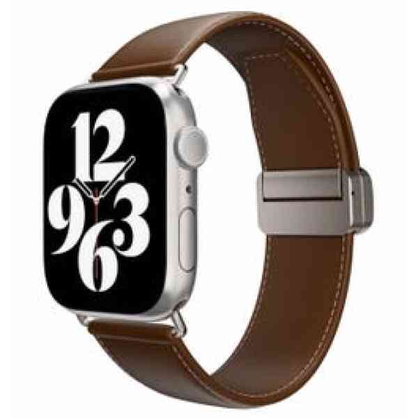 Switch Easy Strap Apple Watch Genuine Leather Magnetic Lock 42/44/45/49 mm Brown