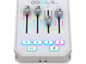 TC Helicon Go XLR Mini Online Broadcast/Streaming Mixer with USB Audio Interface – White