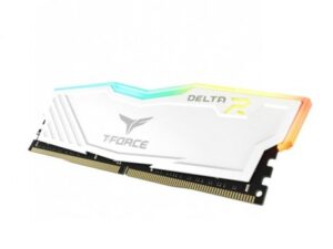 Teamgroup T-Force Delta RGB 16GB (8GBx2) DDR4 3200MHz Desktop Ram (White)