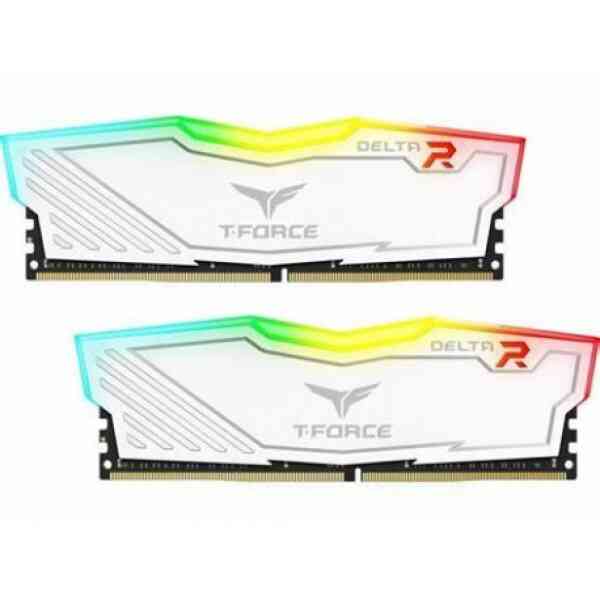 TeamGroup T-Force Delta RGB 32GB (16GBx2) DDR4 3200MHz Desktop RAM (White)