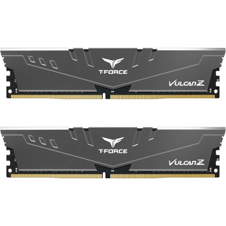TEAMGROUP T-Force Vulcan Z DDR4 16GB Kit (2x8GB) 3600MHz Desktop Memory - Gray