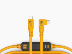 TETHER TOOLS CUC31RT2-ORG USB-C TO USB-C CABLE RIGHT ANGLE / 31' (9.4M)