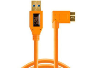 TETHERPRO USB3.0 CABLE USB TO MICRO-B RIGHT ANGLE/15"(4.6)CU61RT15-ORG