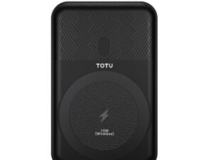 Totu Wireless Power Bank 10000 mAh, Black, CPBW-07