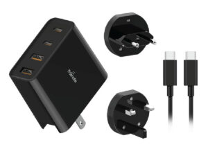 Trands 100 W GaN Fast Charger with 100 W Type-C Cable, Black, TR-AD3387