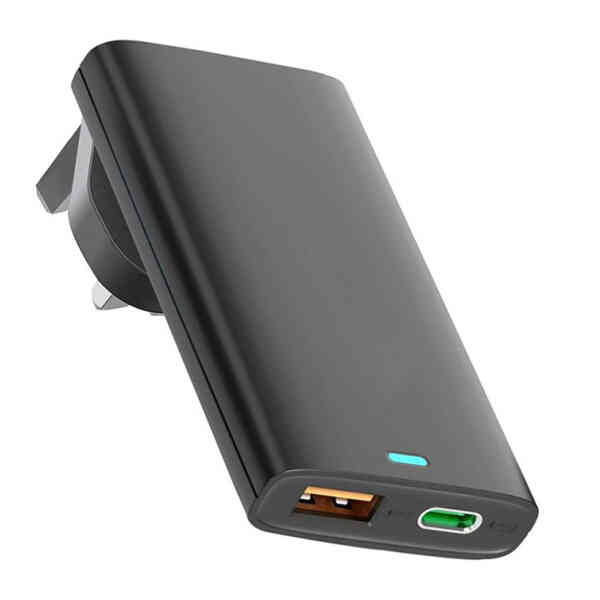 Trands 65W GaNFast Charger, Black, TR-AD9386