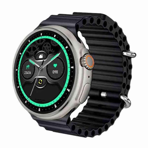 Trands Bluetooth Smart Watch, Black, 1.39 inches TFT Display, TR-SW190