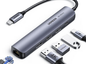 Ugreen Ultra Slim 5 in 1 USB-C Hub, 10919