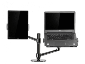 UPERGO OL-3T Aluminum 3 in 1 Monitor Arm, Laptop Stand And Tablet Mount Black