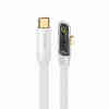 USAMS C-Lightning Right Angle Transparent Cable White USSJ583