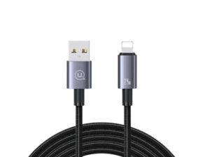 Usams Distributor - 6958444908588 - USA1048 - USAMS US-SJ667 USB-A / Lightning cable 2,4A 1,2m Fast Charging tarnish (SJ667USB01)