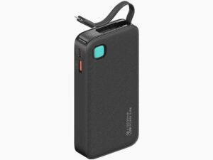 USAMS LED Display Charger 10000mAh Power Bank PD 20W Fast Charging With Cable I-Product - Black CD225B