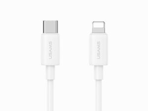 USAMS SJ712 Type C To Lightning 30W Fast Charging data cable 1M White SJ712