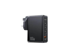 USAMS US-CC166 T51 100W 4 Port Gan Fast Charger 1 USB-A + 3 Type-C Power Adapter(CC166TC01)