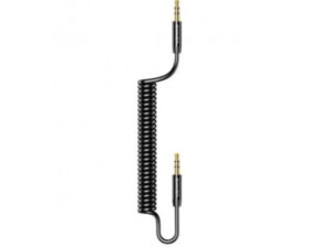 Usams US-SJ256 Spring Audio Cable 1.2M Black(SJ256YP01)