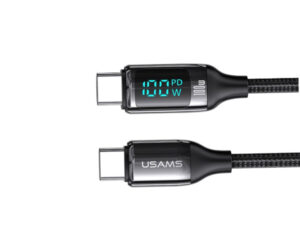 USAMS US-SJ559 U78 TYPE-C TO TYPE-C PD 100W 3M BLACK(SJ559USB01)