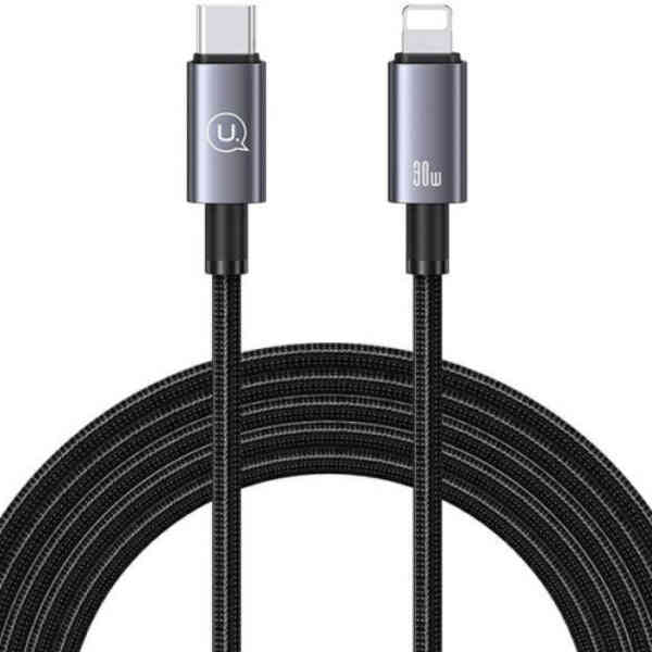 USAMS US-SJ665 USB-C / LIGHTNING CABLE 30W 2M FAST CHARGING TARNISH