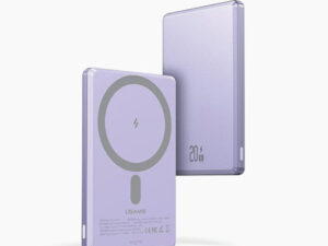 USAMS Wireless Powerbank 5000mAh 20W Fast Charge GREY & PURPLE USCD220