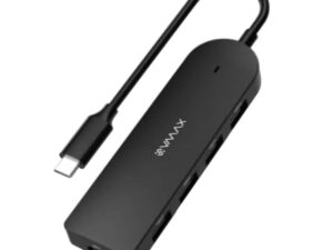 V-Max USB-C 5 in 1 Hub, Black, VIH500