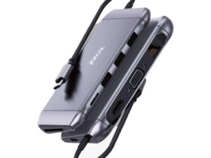 V-Max USB-C 9 in 1 Hub, Silver, VAH900