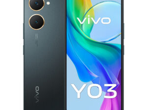 Vivo Y03 4G Smartphone, 4 GB RAM, 128 GB Storage, Black