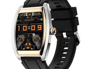 Xcell Selen 2 Smartwatch, Gold Frame with Black Silicon Strap