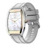 Xcell Selen 2 Smartwatch, Gold Frame with White Silicon Strap