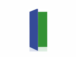 ZEGO Foldable V-flat backdrop-GREEN/BLUE