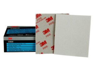 3M™ 03809 Softback Fine Sanding Sponge, 115mm x 140mm - 20 Pads/Box