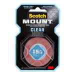3M 410H Scotch-Mount™ Double-Sided Mounting Tape, 2.54 cm x 1.52 m - Clear