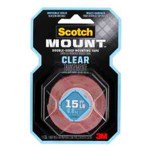 3M 410H Scotch-Mount™ Double-Sided Mounting Tape, 2.54 cm x 1.52 m - Clear