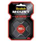 3M 414H Scotch-Mount Extreme Double-Sided Mounting Tape, 2.54 cm x 1.52 m - Black