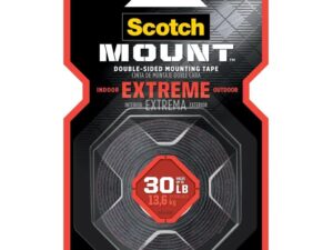 3M 414H Scotch-Mount Extreme Double-Sided Mounting Tape, 2.54 cm x 1.52 m - Black