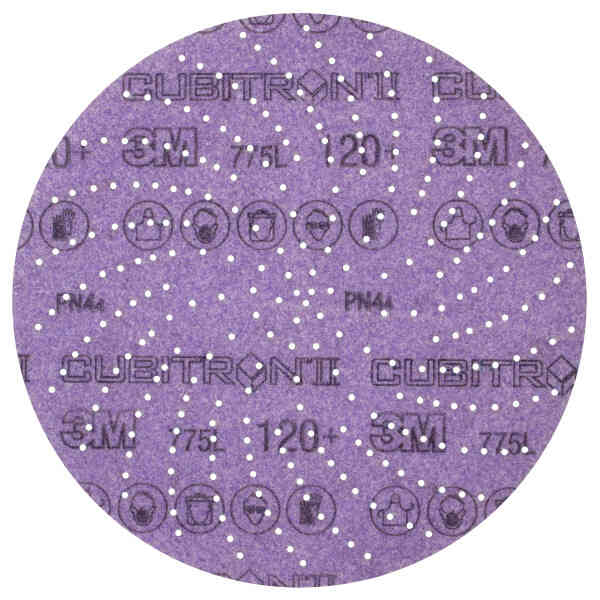 3M™ Cubitron™ II Hookit™ Clean Sanding Film Disc, 152 mm, Clean Sand, 120+, 775L (50 pcs)