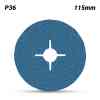 3M™ Fibre Disc Blue 115mm x 22mm (4 Slots) P36, 581C, 61748 (200 pcs)
