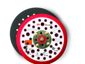 3M™ Hookit™ Clean Sanding Low Profile Disc Pad, 152mm/6" x 3/8" x 5/16-24 External 52 Holes Red Foam, 20356