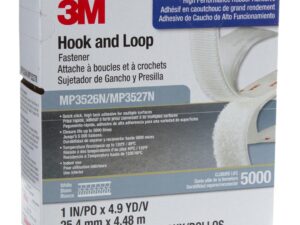 3M™ MP3526N/MP3527N Hook and Loop Fastener, 25.4 mm x 4.48 m - White