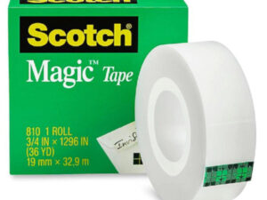 3M Scotch 810 Magic Tape, 19mm x 32.9m - Transparent