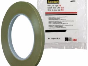 3M Scotch® Fine Line Tape 218, Green, 6 mm x 55 m, 0.127 mm, PN6301