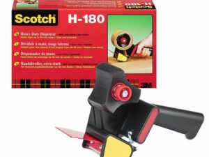 3M Scotch®H180 Heavy Duty Box Sealing Tape Dispenser, 50 mm - Black/Red
