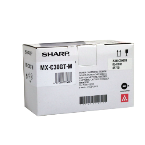 Sharp Original MX-C30GT-C Magenta Toner Cartridge