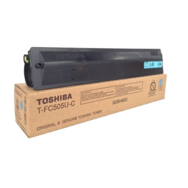 Toshiba T-FC505 Cyan Original Toner Cartridge, T-FC505U-C