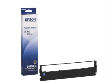 EPSON LQ-350 and LQ-300+ Black Fabric Ribbon Cartridge, S015633