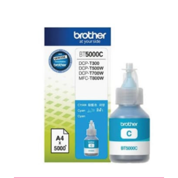 Brother BT5000 Cyan Original Ink Bottle, BT5000C