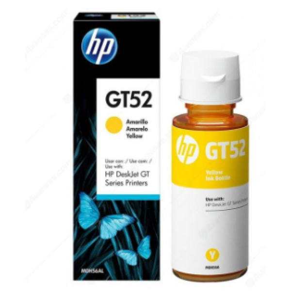 HP GT52 70-ml Yellow Original Ink Bottle, M0H56AE