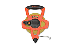 Crescent 1/2" x 50m/165' Hi-Viz Fiberglass SAE/Metric Dual Sided Tape Measure - FM050CME