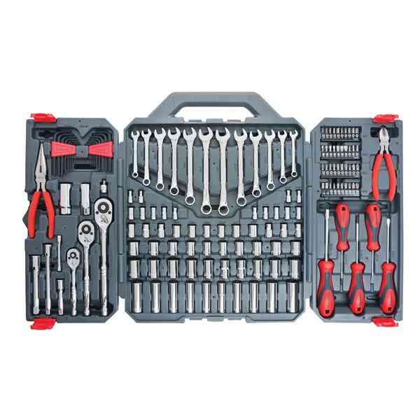 Crescent 148 PC. 1/4", 3/8" & 1/2" Drive 6 & 12 Point SAE/Metric Professional Tool Set - CTK148MP